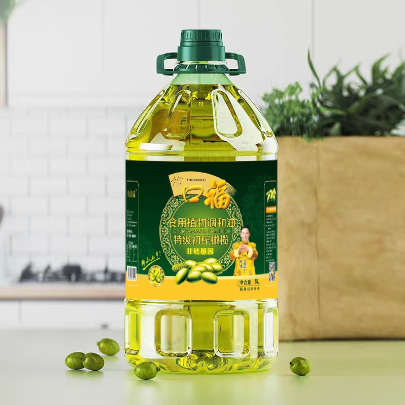 祐口福 特级初榨橄榄食用植物调和油 5L