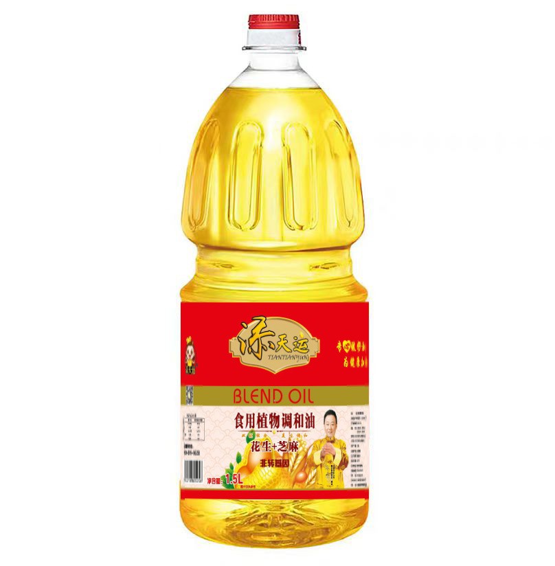 添天运 花生+芝麻食用植物调和油 1.5L