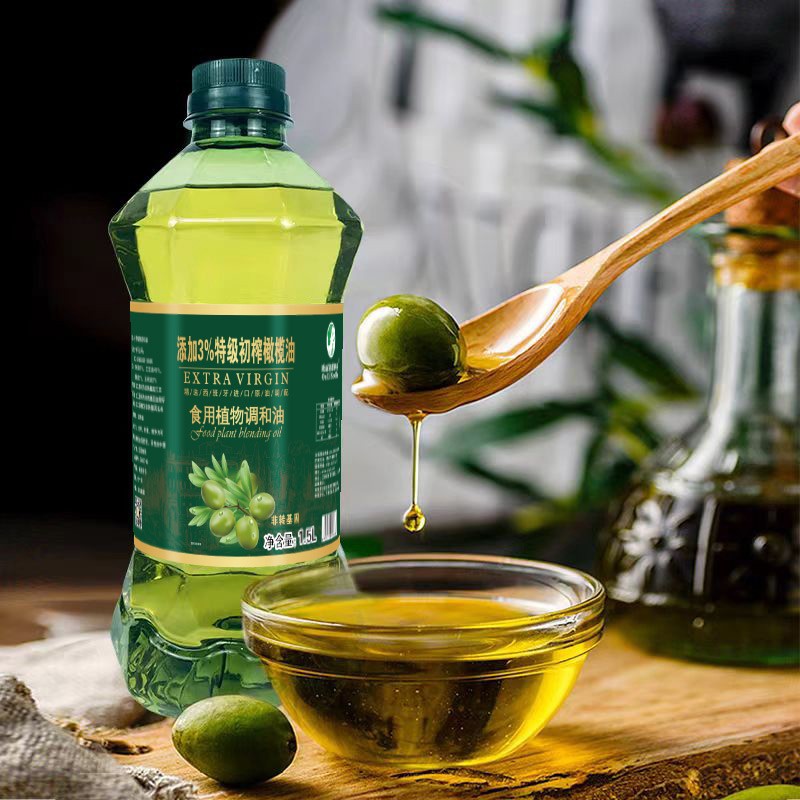欧丽塞维利亚 添加3%特级初榨橄榄油实用植物调和油 1.5L