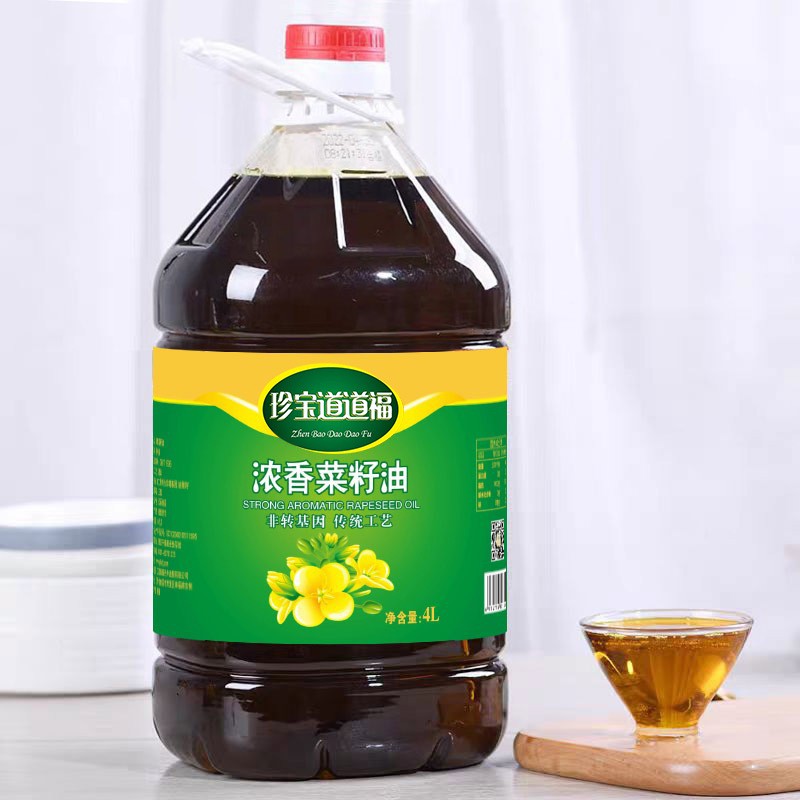 珍宝道道福浓香菜籽油 4L