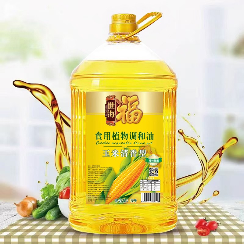 世海福 玉米清香型 食用植物调和油 5L