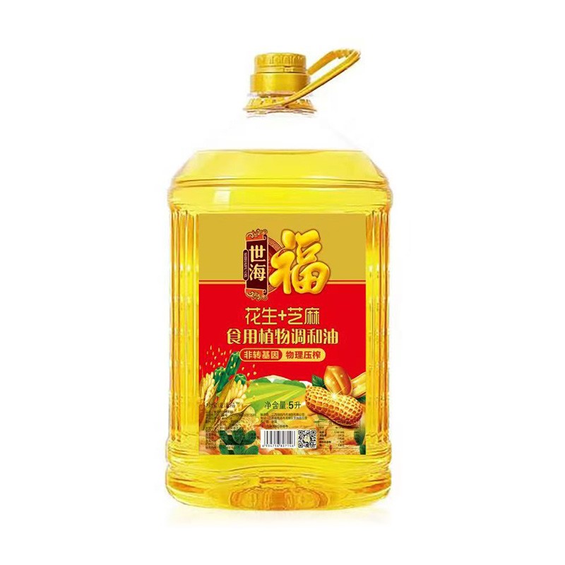 世海福 花生+芝麻食用植物调和油 5L